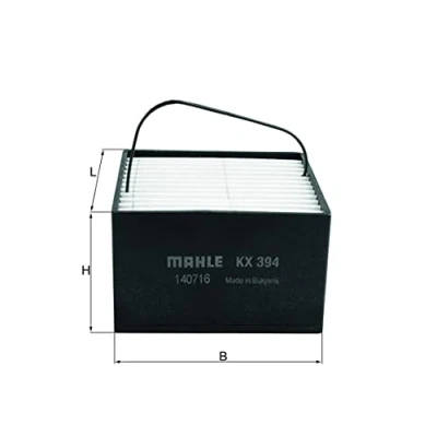 Image of 72352760, KX394ECO Fuel filter MAHLE ORIGINAL KX 394 Insert, Pre Filter, with heating MAN: TGX