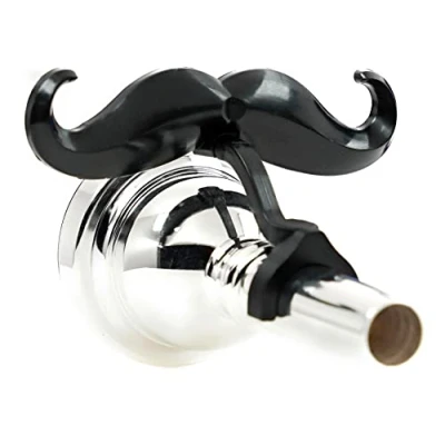 Image of Brasstache Clip on Mustache for Small Shank Trombone or Baritone Mouthpiece