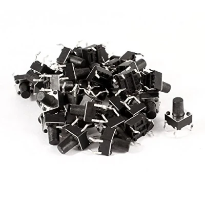 Image of sourcingmap 40 Pcs 6x6x8.5mm Pcb Tactile Tact Push Button Micro Momentary Switch