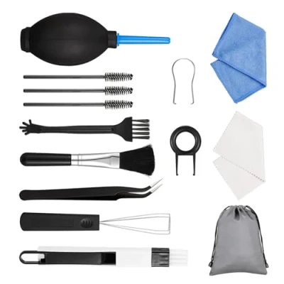 Image of Fowybe Keyboard Cleaner Kit,Earphone Cleaning Set Phone Kit Compatible with Camera PC Laptop Earbud Electronic Devices