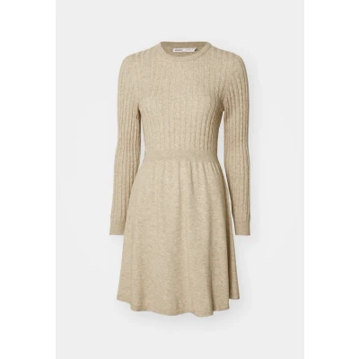 Image of ONLY Onlfia Cable Dress Jumper dress, Women&#039;s, Size: Large, Weathered teak melange