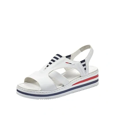 Image of Rieker Women&#039;s Frühjahr/Sommer V02Y5 Closed Toe Sandals, White (Weiss 80), 5 UK