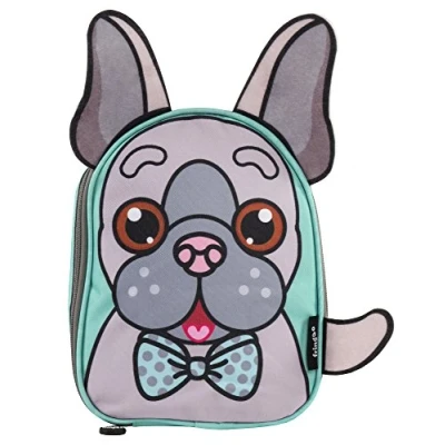 Image of Fringoo® Kids Lunch Bag Thermal Insulated Cooler School Nursery Food Snacks Carrier Picnic Box (Mint Pug)