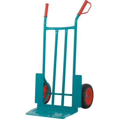 Image of Apollo Heavy Duty Sack Truck; Extra Wide; Puncture Proof Wheels; Teal