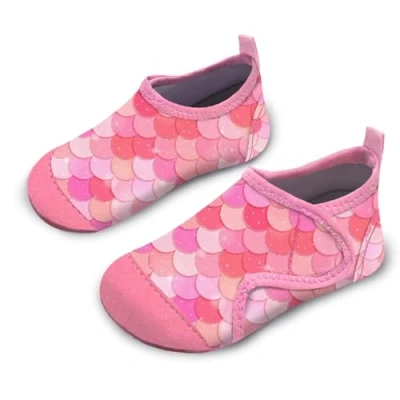Image of Kids Water Shoes Girls Toddles Baby Beach Swim Aqua Pool Swimming Socks Quick Dry Non Slip for Children&#039;s Barefoot Shoes（YL Pink 34/35）