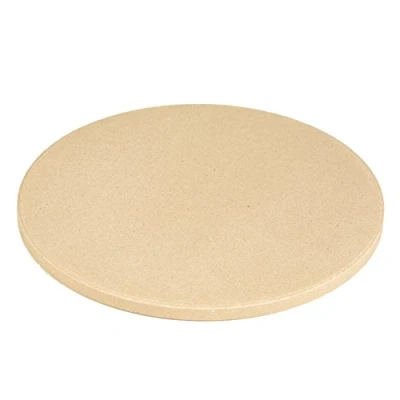 Image of HomDSim Pizza Stone for Cooking Baking Grilling 9.8 Inch Extra Thick Stone, Pan Oven and BBQ Grill (9.8 Inch)