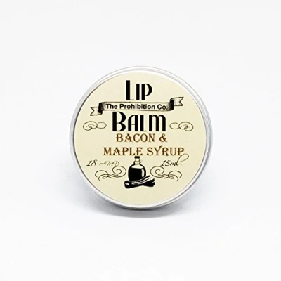 Image of Bacon &amp; Maple Syrup Lip Balm by The Prohibition Co. 15ml Tin