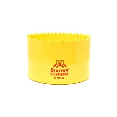 Image of Starrett HSS Bi Metal Hole Saw FCH0234 Fast Cut Extra Cobalt For Stainless Mild Sheet Wood Plastic Various Materials 70mm