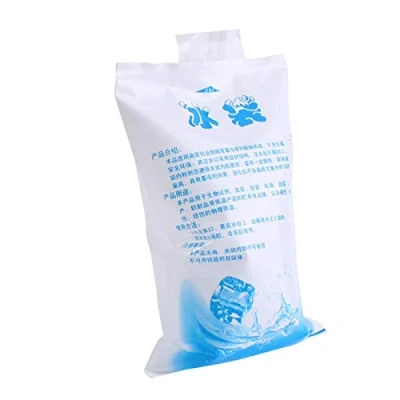 Image of 1 X10pcs Reusable Dry Ice Gel Packs PE Food Grade Freezable Cooler Bag for Injuries Treatment Storage Shipment Long Lasting Cold Source After Adding Water and Refrigeration (400mL)