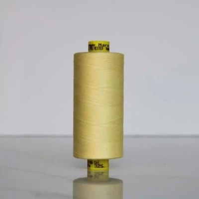 Image of Gutermann Mara 120 All Purpose Polyester Sewing Thread 1000m Spool, UV Resistant, Silky Shine, Tear &amp; Abrasion Resistant Perfect for Machines or Hand Sewing/Colour 325
