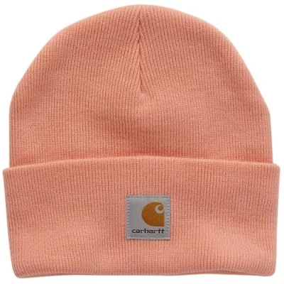 Image of Carhartt Girl&#039;s Kids&#039; Knit Beanie Watch Hat, Peach Amber, 6 14 Jahre