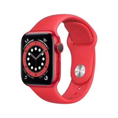 Image of Apple Watch Series 6 (GPS, 40MM) (PRODUCT)RED Aluminium Case with Sport Band (Renewed)