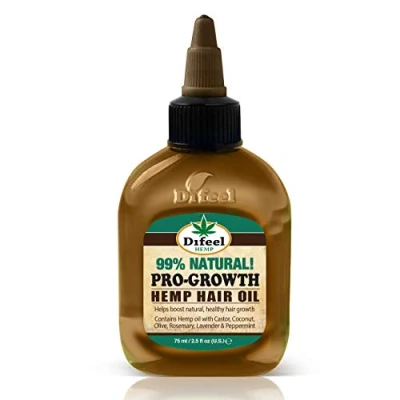 Image of Difeel Hemp 99% Natural Hair Oil Pro Growth 75 millilitres