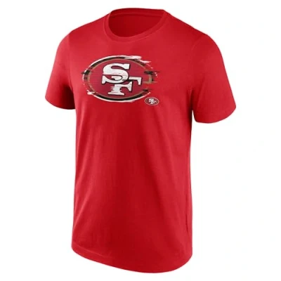 Image of San Francisco 49ers NFL Worn Graphic T Shirt red, XL