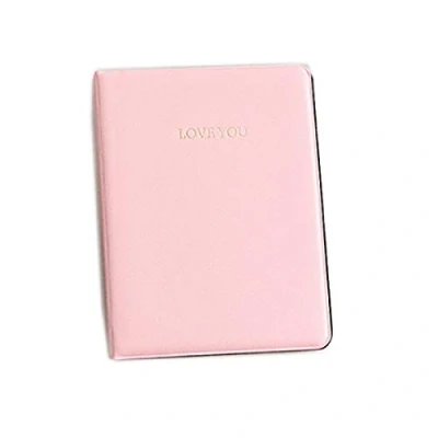 Image of JXE Vintage LOVE YOU Style PVC Photo Book Album Name Card Holder For Fujifilm Instax Wide 300/210 5 inch Instant Films (32 Pockets) Pink