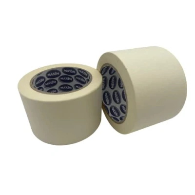 Image of Twin Pack Premium Masking Tape 50m x 72mm (3&quot;) Painting &amp; Decorating Strong Adhesive 2 Rolls (72mm 50m)