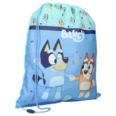 Image of BLUEY and Bingo Best Friends Fun Gym Bag Backpack size 44 x 36 cm Blue Multicoloured, Light One