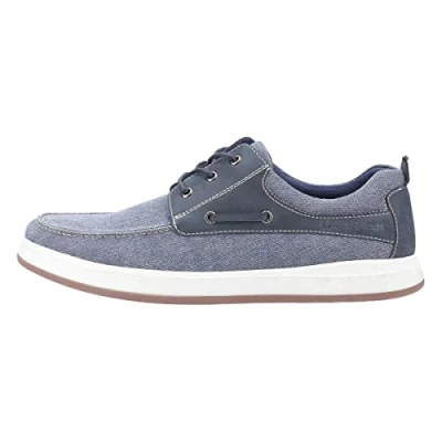 Image of Hush Puppies Men Aiden Boat Shoes, Blue (Navy Navy), 6 UK