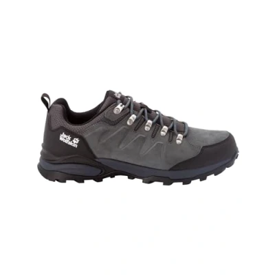 Image of Jack Wolfskin Men&#039;s Refugio Texapore Low M Walking Shoe, Grey Black, 6 UK