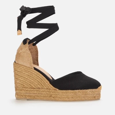 Image of Castañer Women&#039;s Chiara 8Ed Canvas Wedged Espadrilles UK 3