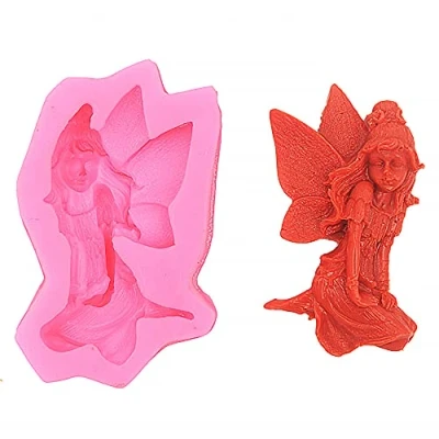 Image of LC Fairy Butterfly X1075 Silicone Fondant Mould Cake Mold Chocolate Baking Sugarcraft Decorating Tools