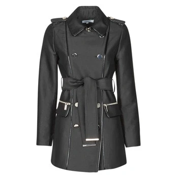Image of Morgan Straight Trench Black 44
