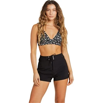 Image of Billabong Women&#039;s Standard Sol Searcher Fixed Boardshort, Black Pebble, 7