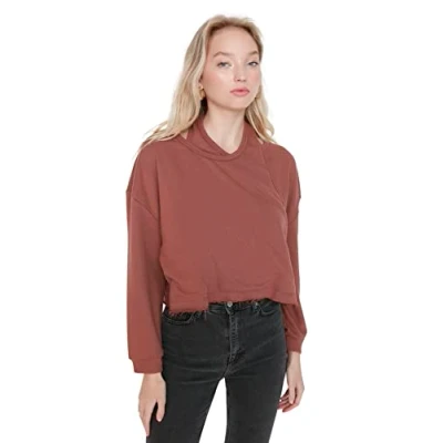 Image of Trendyol Sweatshirt Brown Regular