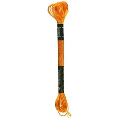 Image of DMC 1008F S741 Shiny Radiant Satin Floss, Tangerine, 8.7 Yard