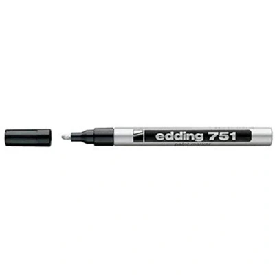 Image of edding 751 PAINT MARKER PEN BULLET TIP SILVER (PACK OF 3)