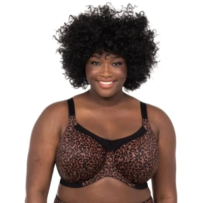 Image of Goddess Women&#039;s Kayla Underwire Full Cup Bra Coverage, Dark Leopard, 46J