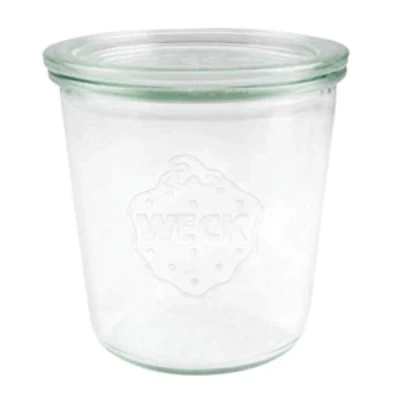 Image of SET OF SIX 580ml Weck Jars. German Made Classic Design. Model 742