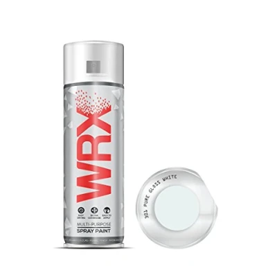 Image of WRX Spray Paint Gloss White 400 ml Quality Brilliant Colours Perfect Finish All Purpose Interior/Exterior, Art, Crafts, Auto, Home Furniture, Garden, Radiator 400ml
