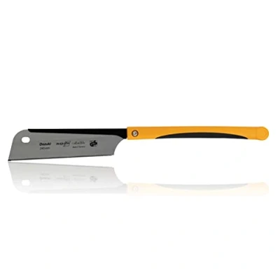 Image of Augusta Heckenrose Japanese Saw Dozuki Traditional with Sturdy Steel Back &amp; 2K Comfort Grip Three Sided Diamond Cut Special Teeth for fine cuts in Wood