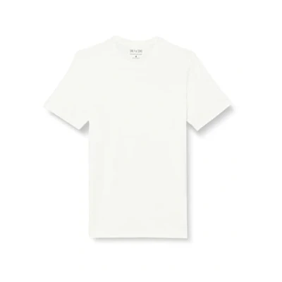 Image of ONLY &amp; SONS Men&#039;s Onstheo Reg Bamboo T Shirt, Pack of 2, Noos, White/Pack: 2 White, L