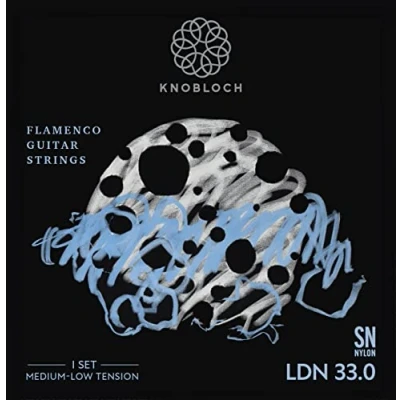 Image of KNOBLOCH STRINGS THE ART OF VIBRATION LDN33.0 LUNA FLAMENCA Double Silver SN Nylon Medium Low Tension 33.0