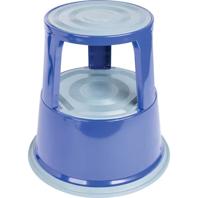 Image of Lincoln Blue Metal Kick Stool