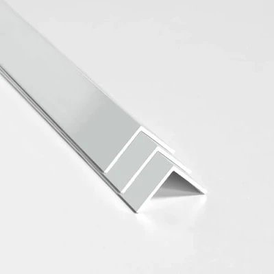 Image of nielsen Aluminium L Shaped Angle Profile, Pack of 3, Matt Anodized, 2000x15x15 mm, Thickness 1mm, Length 2m, Corner Trim, Edge Protection, Finishing and Decoration