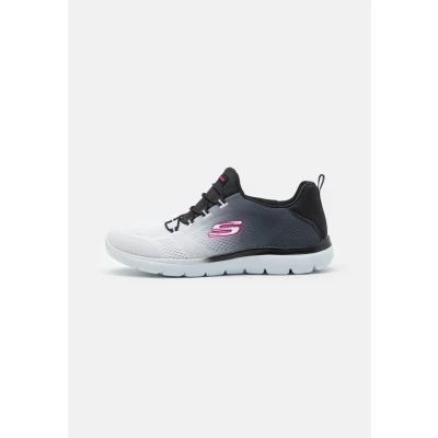 Image of Skechers Women&#039;s Summits Bright Charmer Trainers, Black &amp; White Mesh/Trim, 5.5 UK
