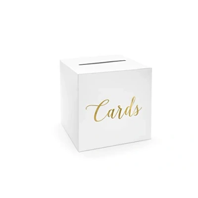 Image of PartyDeco Wedding Card Box Gold