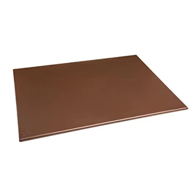 Image of Hygiplas Large High Density Brown Chopping Board for Vegetables 60x45cm