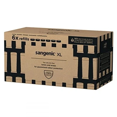 Image of Tommee Tippee XL Cassettes x6 Diaper Bin and Refills