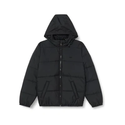 Image of Levi&#039;s Men&#039;s Sunset Short Puffer Jacket, Jet Black, XS