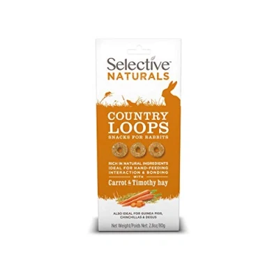Image of Supreme Petfoods Country Loops Treats with Carrot for Small Animal Pack of 2