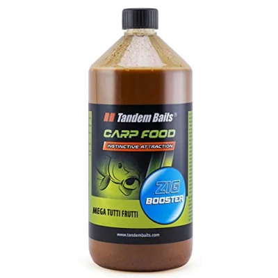 Image of Tandem Baits Carp Food Zig Booster Mega Tutti Frutti Fish Attractors, Fishing without Effort Bait for Big Accessories Professionals &amp; Hobby Anglers 1000 ml