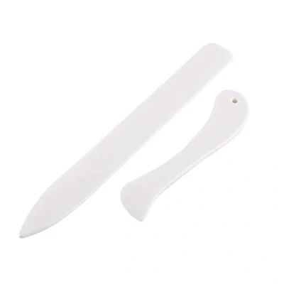 Image of 2Pcs Paper Creaser Set, 21cm and 12cm Bone Folder Tool for DIY Crafts, Bookbinding Card Making Leather Shaping