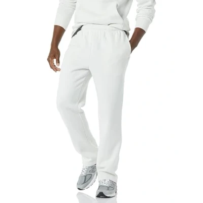 Image of Amazon Essentials Men&#039;s Fleece Open Bottom Joggers (Available in Big &amp; Tall), White, XXL