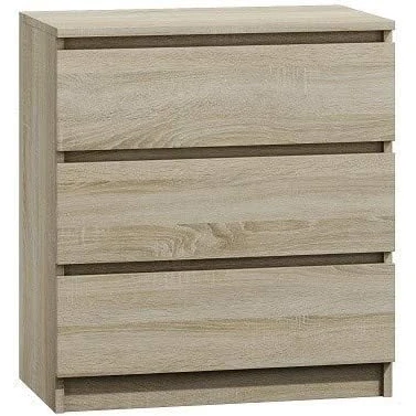 Image of CDF ASTER T3 Drawer Dresser bedroom/office/living room 77x70x40 / 3 drawers Modern storage furniture Chiffonier Scandinave style Dressing
