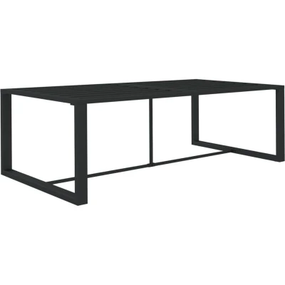 Image of vidaXL Outdoor Dining Table Anthracite 120x60x66 cm Aluminium