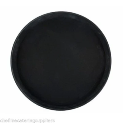 Image of Non Slip Round Tray 14&quot;/35.5cm, Polypropylene, Pub, Bar, Club, Serving Drinks